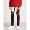 GIVENCHY MOTORCROSS-DETAIL SLIM-FIT SKINNY STRETCH-COTTON TROUSERS