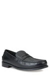 Geox New Damon 1 Slip-on Penny Loafer In Black Leather
