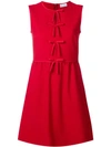 RED VALENTINO RED VALENTINO BOW DETAIL DRESS