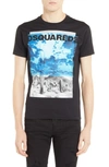 DSQUARED2 PICTURE GRAPHIC T-SHIRT,S71GD0676S22844