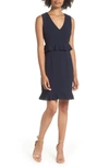 CHARLES HENRY DOUBLE RUFFLE SHEATH DRESS,90910CH-Z70