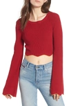THE FIFTH LABEL HEADQUARTERS KNIT CROP TOP,40180654