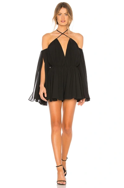 Michael Costello X Revolve Mishka Romper In Black