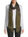VALENTINO Floral Lace Scarf,0400098349045