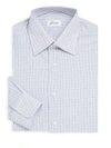 BRIONI Cotton Check Dress Shirt,0400097293613