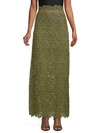 VALENTINO Sheer Lace Maxi Skirt,0400098942023