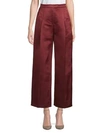 VALENTINO Silk Wide-Leg Crop Trousers,0400098941177