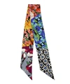 LIBERTY LONDON RICHARD QUINN COLLAGE 10 X 140CM SILK TWILL SCARF