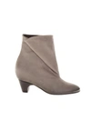 MARC ELLIS TAUPE FOLDED LEATHER BOOTS,10644395