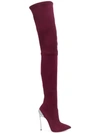 CASADEI CASADEI STILETTO OVER THE KNEE BOOTS - PINK