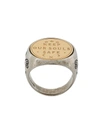 GIVENCHY GIVENCHY KEEP YOUR SOULS SAFE RING - METALLIC