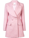 ACLER ACLER CUNNINGHAM DOUBLE BREASTED BLAZER - PINK