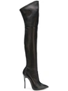 CASADEI CASADEI STILETTO OVER THE KNEE BOOTS - BLACK