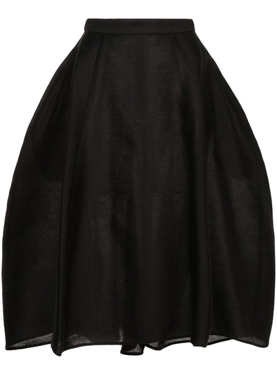Maggie Marilyn Flared Midi Skirt - 黑色 In Black