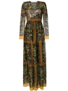 PHILOSOPHY DI LORENZO SERAFINI FLORAL PRINT EMPIRE LINE DRESS