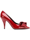 CASADEI CASADEI BOW FRONT PUMPS - RED