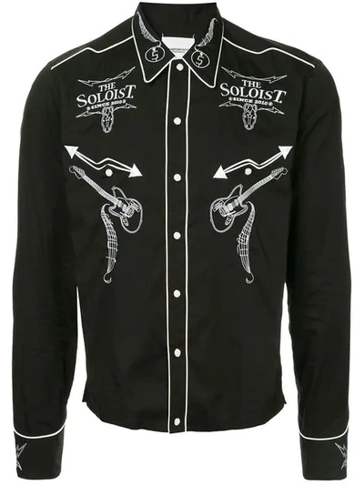 Takahiromiyashita The Soloist Takahiromiyashita Thesoloist. Black Rock N Roll Shirt In Black