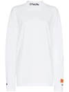 HERON PRESTON LOGO MOCK NECK LONG SLEEVE T-SHIRT