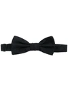 Dolce & Gabbana Patterned Silk Bow Tie In Black