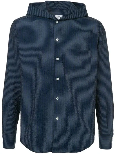 Loewe Hood Shirt In Blue