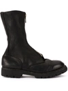 GUIDI GUIDI FRONT ZIPPED UP BOOTS - BLACK