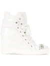 CASADEI CASADEI CHAIN EMBELLISHED BOOTS - WHITE