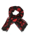 ALEXANDER MCQUEEN SKULL SCARF,10644487