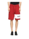 GIVENCHY LOGO COTTON SWEATSHORTS,10638430