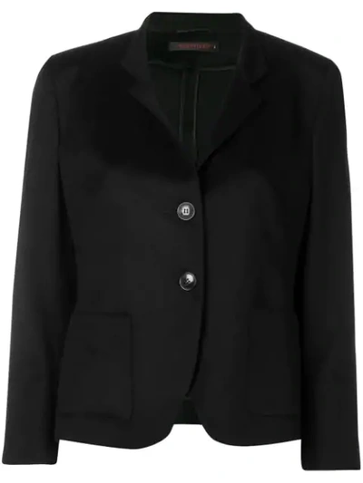 Incentive! Cashmere Classic Fitted Blazer In Black