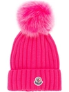 MONCLER MONCLER KNITTED BEANIE - PINK
