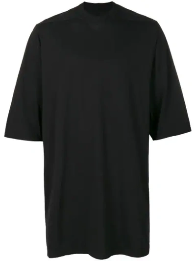 Rick Owens Drkshdw Oversized-t-shirt Mit Rundem Ausschnitt In 09 Black
