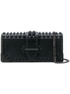 PRADA PRADA STUDDED CAHIER CROSS-BODY BAG - BLACK