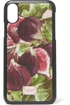 DOLCE & GABBANA PRINTED TEXTURED-LEATHER IPHONE X CASE