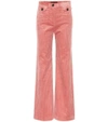 ALEXA CHUNG pink corduroy pants,1802TR01CO234