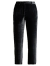 SIES MARJAN Willa cropped silk-blend velvet trousers,8FC6006