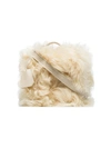 NATASHA ZINKO white shearling box bag