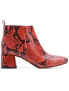 MARC JACOBS MARC JACOBS ROCKET ANKLE BOOTS - RED