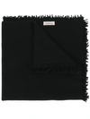 BLANCA BLANCA WIDE DISTRESSED SCARF - BLACK