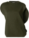JW ANDERSON ASYMMETRIC KNITTED TOP