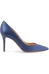 GIANVITO ROSSI GIANVITO ROSSI WOMAN SATIN PUMPS BLUE,3074457345619092632