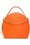 EMILIO PUCCI CHAIN-TRIMMED LEATHER TOTE,3074457345619133279