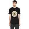 NEIL BARRETT NEIL BARRETT BLACK CROSS FLORAL GOLDEN AURA T-SHIRT