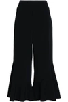 PETER PILOTTO WOMAN CROPPED CREPE FLARED trousers BLACK,AU 14693524283980621