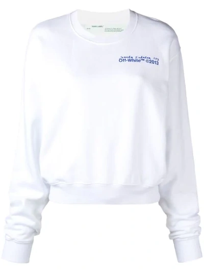 Off-white Printed Sweatshirt In White