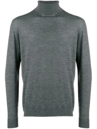 Prada Classic Polo Neck In Grey