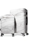 CALPAK ASTYLL MARBLED HARDSHELL SUITCASE SET