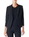 Veronica Beard Zip Pocket Single-breasted Blazer In Black