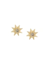 RACHEL JACKSON diamond shooting star stud earrings
