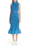 TIBI BELTED MIDI DRESS,P218PL1051