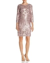 AQUA SEQUINED SHIFT DRESS - 100% EXCLUSIVE,A21416